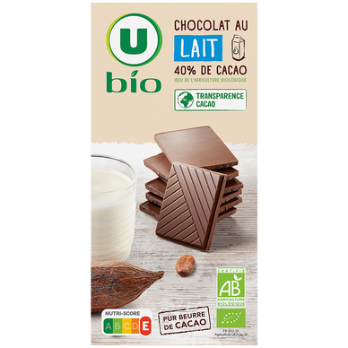 Tablette de chocolat au lait  100g