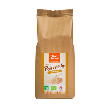 Farine de pois chiche bio sans gluten MONFOURNIL, 500g