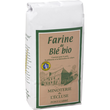 Farine de blé biologique MINOTERIE DE L'ECLUSE, 1kg