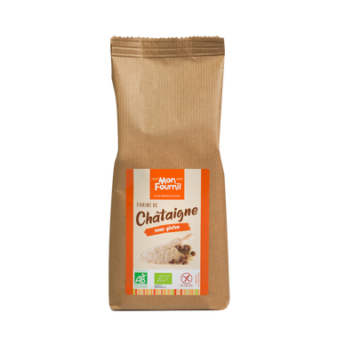 Farine de châtaigne bio sans gluten, MON FOURNIL, sachet de 350g