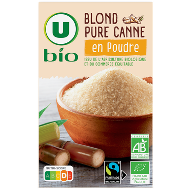 Sucre Blond pure canne en poudre 500g