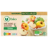 Purée pomme sans sucres ajoutés  12 gourdes de 90g
