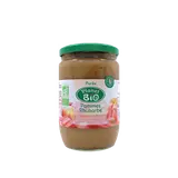 Purée pommes rhubarbe Bio, 630g