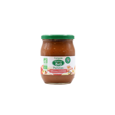 Compote pommes bio PLANET BIO, 590g