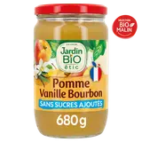 Dessert fruitier pomme-vanille biofruits JARDIN BIO, 680g