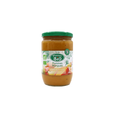 Dessert fruitier Purée de pomme mangues bio PLANET BIO, 630g