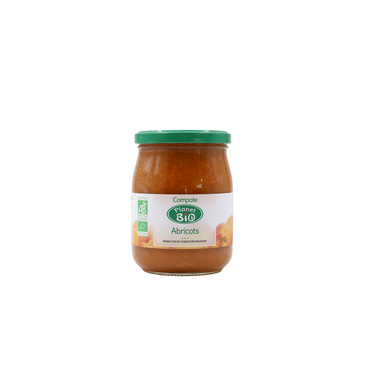 Compote d'abricots bio sucre PLANET BIO, 590g