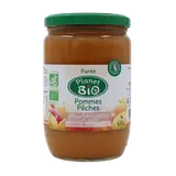 Purée pommes pêches PLANET BIO 630g