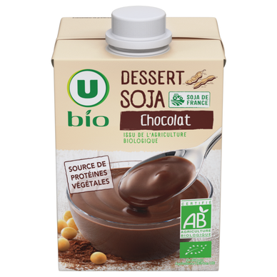 Dessert végétal soja au chocolat, brique 530g