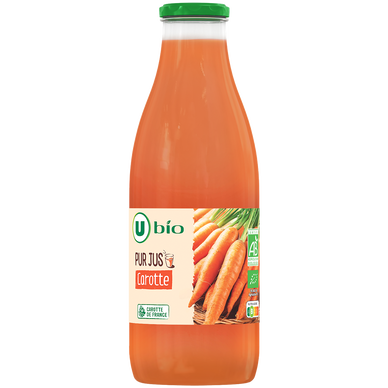 Jus de carottes  bouteille en verre de 75cl