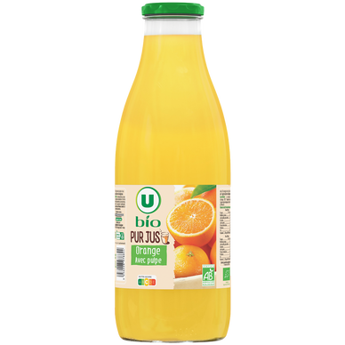 Pur jus orange avec pulpe bocal 1 litre