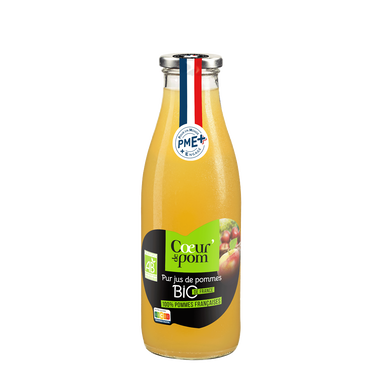 Pur jus de pomme bio COEUR DE POM', 75cl