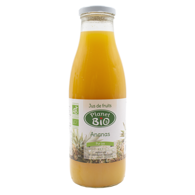 Jus d'ananas, BIO, bouteille de 75cl