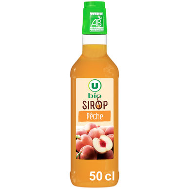 Sirop de pêche  bouteille de 50cl