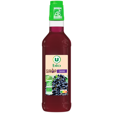 Sirop cassis  bouteille en verre de 50cl