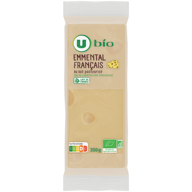 Emmental français au lait pasteurisé 31%MG - Bloc 350g