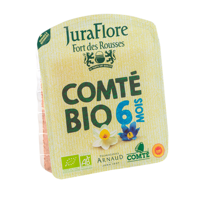 Comté AOP lait cru bio cave JURAFLORE, 35% de MG, 200g