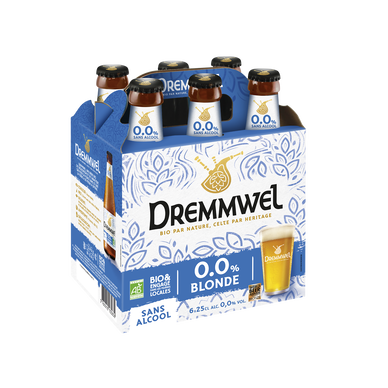 Bière sans alcool bio DREMMWEL 0,0° 6x25cl