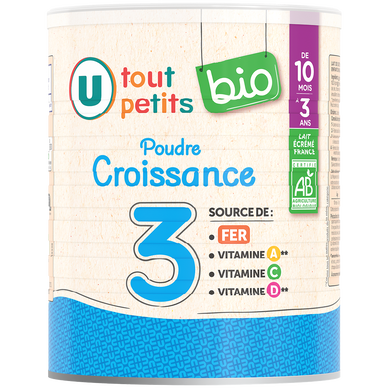 Lait en poudre croissance 3 bébé, dès 12 mois - 800g