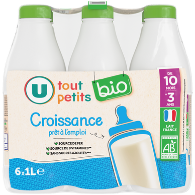 Lait de croissance bébé, dès 12 mois - 6x1l