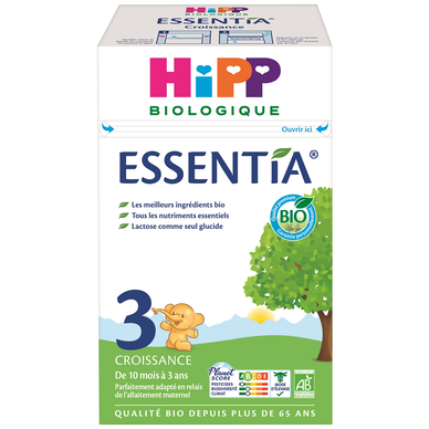 HIPP ESSENTIA - Lait Bébé en poudre bio, dès 10 mois - 600g