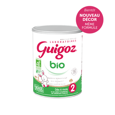 GUIGOZ BIO - Lait infantile en poudre bio 2ème âge, de 6 à 12 mois - 800g