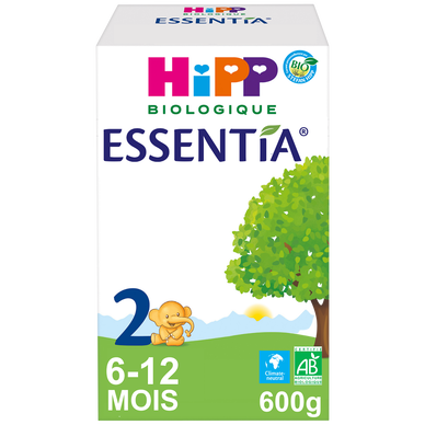 HIPP - Lait 2 essential bio, de 6 à 12 mois - 600g