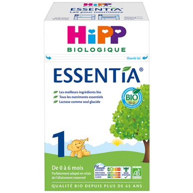 HIPP MON DINER BONNE NUIT - Lait 1er âge bio Essentia, de 0 à 6 mois -600g