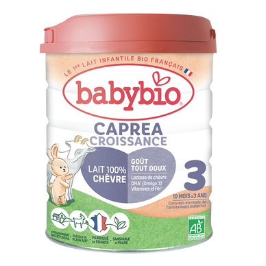 BABYBIO CAPREA - Lait en poudre pour nourrissons Caprea 3, dès 12 mois- 800g