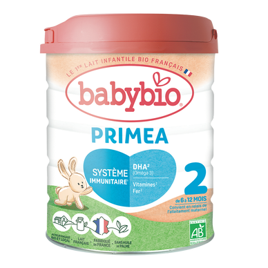 BABYBIO PRIMEA - Lait de suite 2 primea, de 6 à 12 mois - 800g
