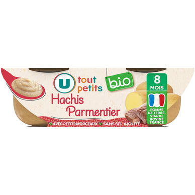 Plat bébé Hachis parmentier, dès 8 mois - 2x200g - Repas bébé