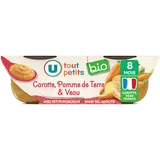 Plat bébé du midi Carotte, pomme de terre & veau, dès 8 mois - 2x200g-Repas bébé