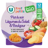 Plat bébé Légumes du soleil et boulghour, dès 12 mois - 230g - Repas bébé
