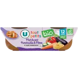 Plat bébé du soir Ratatouille & pâtes, dès 12 mois -2x200g - Repas bébé