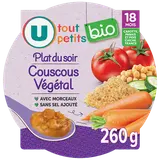 Plat bébé du soir Couscous végétal, dès 18 mois - 260g - Repas bébé