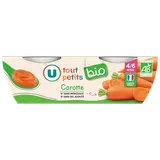 Plat bébé du midi Carotte, dès 4 mois - 2x120g - Petits pots bébé