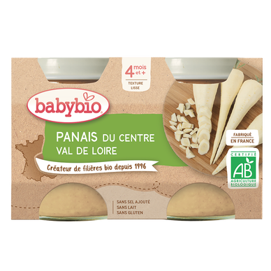 BABYBIO - Plat bébé du midi Panais, dès 4 mois - 2x130g