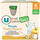 Dessert lacté brassé Bébé, Pomme Banane, dès 12 mois - 4x85g
