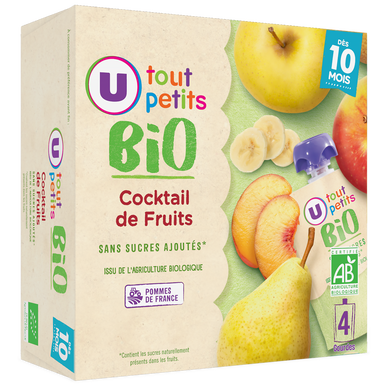 Cocktail de fruits, dès 12 mois - 4x90g