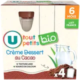 Crème dessert Bébé au cacao, dès 12 mois - 4x85g
