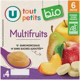 Dessert bébé Multifruits, de 6 à 12 mois - 4x100g - Petits pots bébé