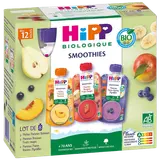 HIPP MES PREMIERS FRUITS - Purée de fruits et jus de fruits 3 variétésbio, dès 12 mois - 8x120ml
