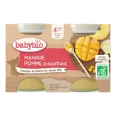 BABYBIO - Purée de pomme et mangue, dès 4 mois - 2x130g