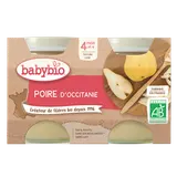 BABYBIO - Purée de poire, de 6 à 12 mois - 2x130g