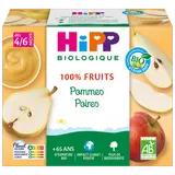 HIPP MES PREMIERS FRUITS - Pommes poires, dès 4 mois - 4x100g - Petitspots bébé