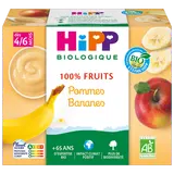HIPP MES PREMIERS FRUITS - Pommes bananes, dès 4 mois - 4x100g - Petits pots bébé