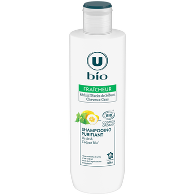 Shampooing purifiant cheveux gras, ortie et cédrat - 250ml