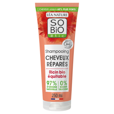 Shampooing SO BIO cheveux réparés ricin 250ml