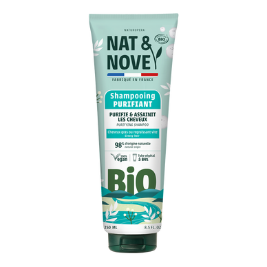Shampooing ortie cheveux gras bio NAT&NOVE BIO, 250ml