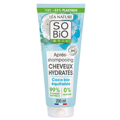 Après-shampooing cheveux hydratés SO BIO, 200ml